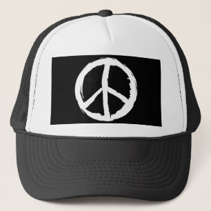 lustig malerisch PEACE SYMBOL Truckerkappe