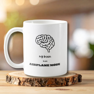 Lustig Mein Gehirn ist im Flugmodus Kollege Kaffeetasse