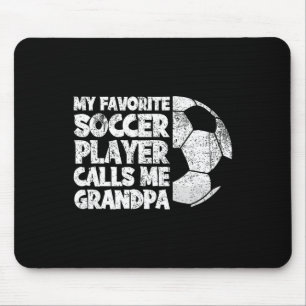 Lustig Mein Lieblingsfußballspieler nennt mich Opa Mousepad