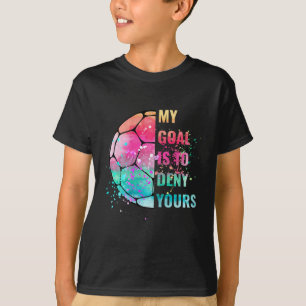 Lustig Mein Ziel ist es, deins zu verneinen Fußbal T-Shirt
