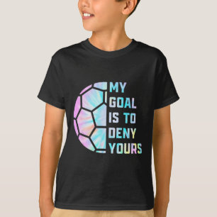 Lustig Mein Ziel ist es, deins zu verneinen Fußbal T-Shirt