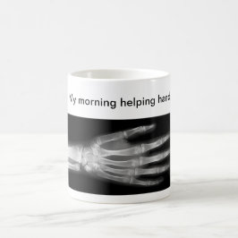 Lustig "meine Morgen-helfende Hand " Tasse