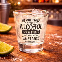 Lustig Meine Toleranz für Alkohol und Menschen