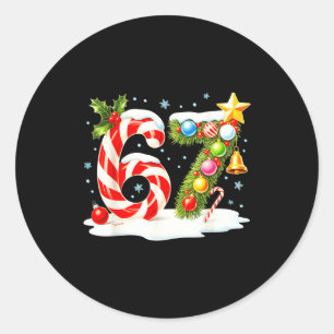Lustig Nett Unartig 6 7 Weihnachten 67 Meme Xmas J Runder Aufkleber