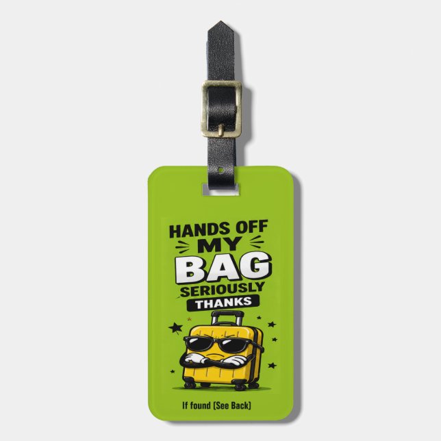 Lustig NICHT Deine Tasche Gepäckanhänger (Vorderseite vertikal)