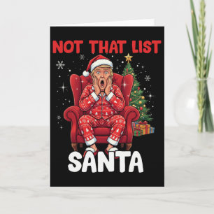 Lustig Nicht Diese Liste Santa Trump Humor Weihnac Karte