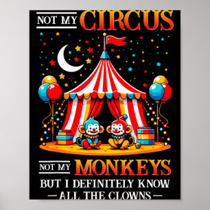 Lustig Nicht Mein Zirkus Nicht Meine Affen Aber Ic Poster