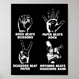 Lustig Nichts schlägt Marching Band Rock Poster