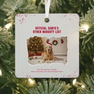 Lustig Noch immer das beste Jungen-Hunde-Foto Weih Ornament Aus Metall