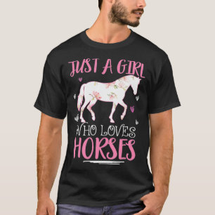 Lustig Nur Ein Mädchen Das Pferde Liebt Für Pferd T-Shirt