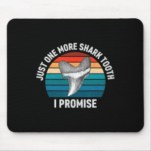 Lustig Nur Noch Ein Hai-Zahn Ich Verspreche Retro Mousepad