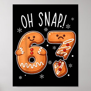 Lustig Oh Snap 67 Lebkuchen-Weihnachtsmänner  Poster