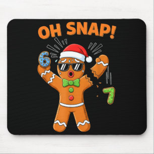 Lustig Oh Snap 67 Sechs Sieben Meme Lebkuchenmänne Mousepad