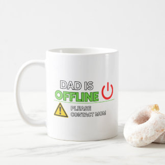 LUSTIG! „Papa ist offline“ Kaffeetasse