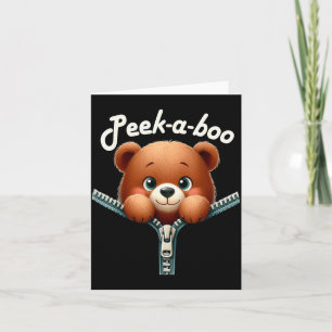 Lustig - Peek-a-boo - Bär Karte