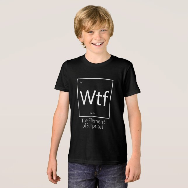 Lustig, Periodensystem-Stil  Tri-Blend Shirt (Vorderseite voll)