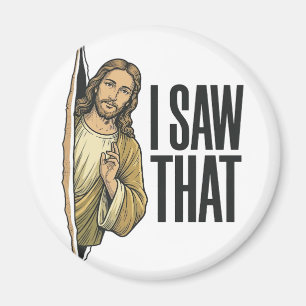 Lustig religiös Ich sah das Vintage Magnet