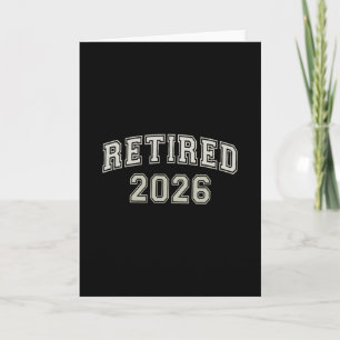Lustig Rentner 2026 Universität Ich bin fertig Mam Karte