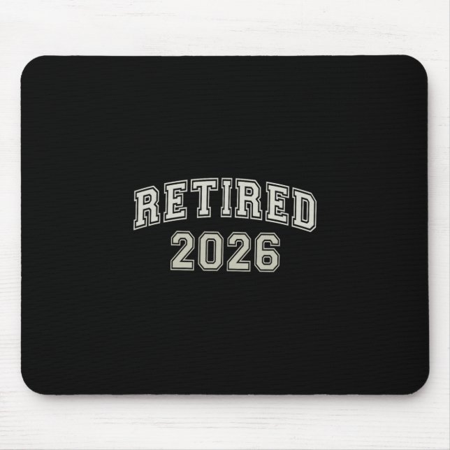 Lustig Rentner 2026 Universität Ich bin fertig Mam Mousepad (Vorne)