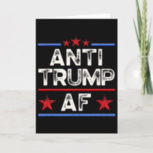 Lustig Retro Anti-Trump AF, Anti-Faschismus, Pro M Karte