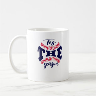 Lustig Retro Die Zeit Ist Da Baseball Ist Mein Fav Kaffeetasse