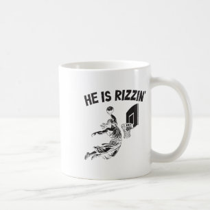 Lustig Retro Er Ist Rizzin Christliches Ostern Spi Kaffeetasse