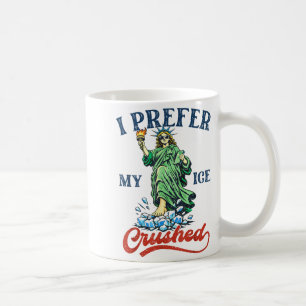 Lustig Retro Ich mag mein Eis zerstoßen Widerstehe Kaffeetasse