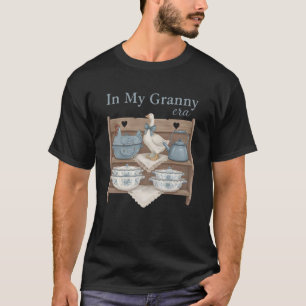 Lustig Retro in meiner Oma-Ära Farmhouse-Huhn Woo T-Shirt