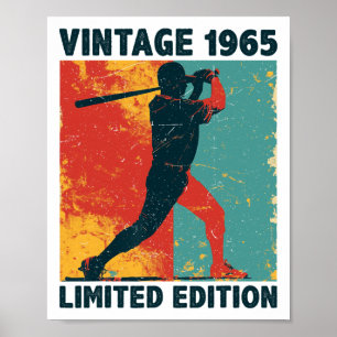 Lustig Retro Vintage 1965 Bysebyll Liebhaber Limit Poster