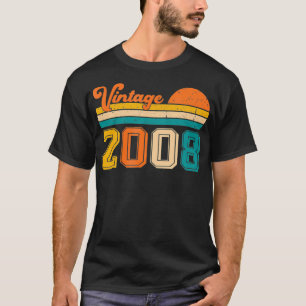 Lustig Retro Vintage 2008 13. Geburtstag 13 Jahre T-Shirt