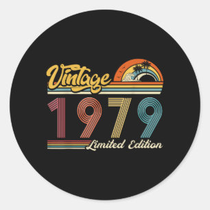 Lustig Retro Vintage _limitierte Auflage_ Vintage  Runder Aufkleber