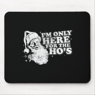Lustig, Retro, Weihnachten, Santa Ich bin nur wege Mousepad