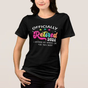 Lustig Ruhestand 2026 Ruhestand Kollegen Männer Fr Tri-Blend Shirt