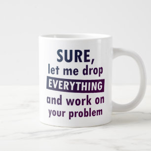 Lustig Sarkastischer Riesiger Kaffeebecher Jumbo-Tasse