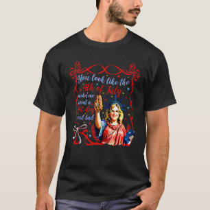 Lustig, Sie sehen aus wie das 4. Juli Hot Dog Coqu T-Shirt