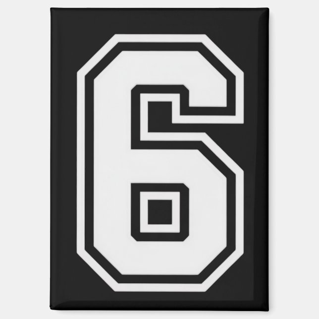 Lustig Six Seven 6 7 Meme  Magnet (Vorderseite)