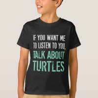 Lustig sprechen Sie über Schildkröte-T-Shirt