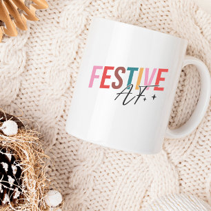 Lustig Süß Festlich AF Humorvolles Weihnachten Kaffeetasse