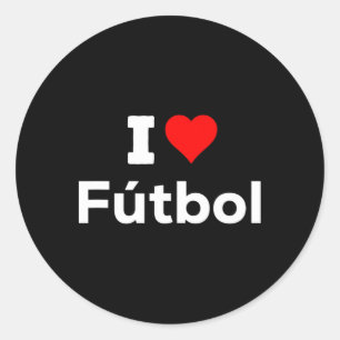 Lustig Süß Ich Herz Liebe Fußball Sport Fußball Sp Runder Aufkleber