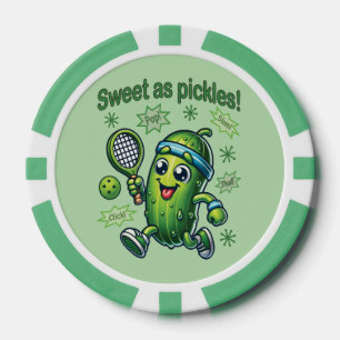 Lustig Süß wie Gurken Pickleball Pokerchips