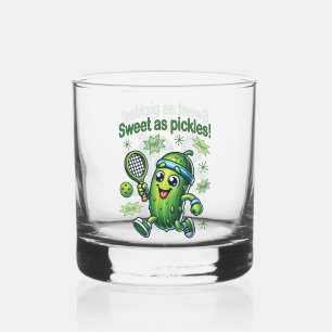 Lustig Süß wie Gurken Pickleball Whiskyglas