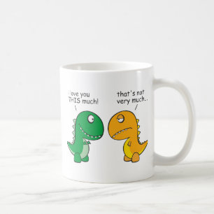 Lustig-t-Rex-klein-ArmCartoon Tasse
