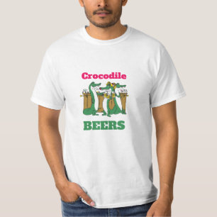 LUSTIG! T-Shirt Krokodil BIERE - Lustig