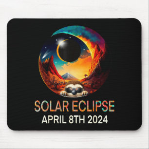 Lustig Tragende Sonnenfinsternis Faultier Sonnenfi Mousepad