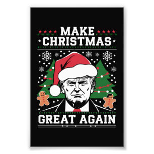 Lustig Trump 2024 Macht Weihnachten wieder großart Fotodruck