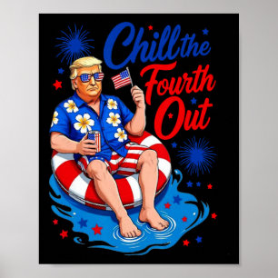 Lustig Trump Chill Der Vierte Raus  Poster