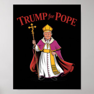 Lustig Trump Für Papst Katholisch Vatikan Papsttum Poster