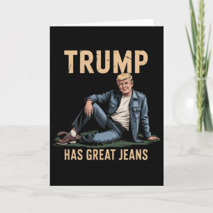 Lustig Trump Hat Tolle Jeans Karte