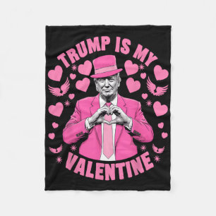 Lustig Trump ist mein Valentinstag Trump Valentins Fleecedecke