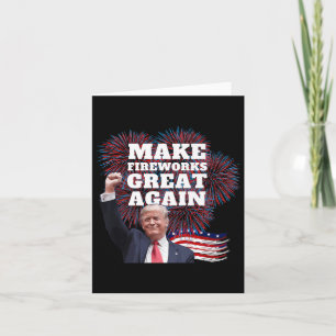 Lustig Trump Mach Feuerwerk wieder großartig Neuja Karte